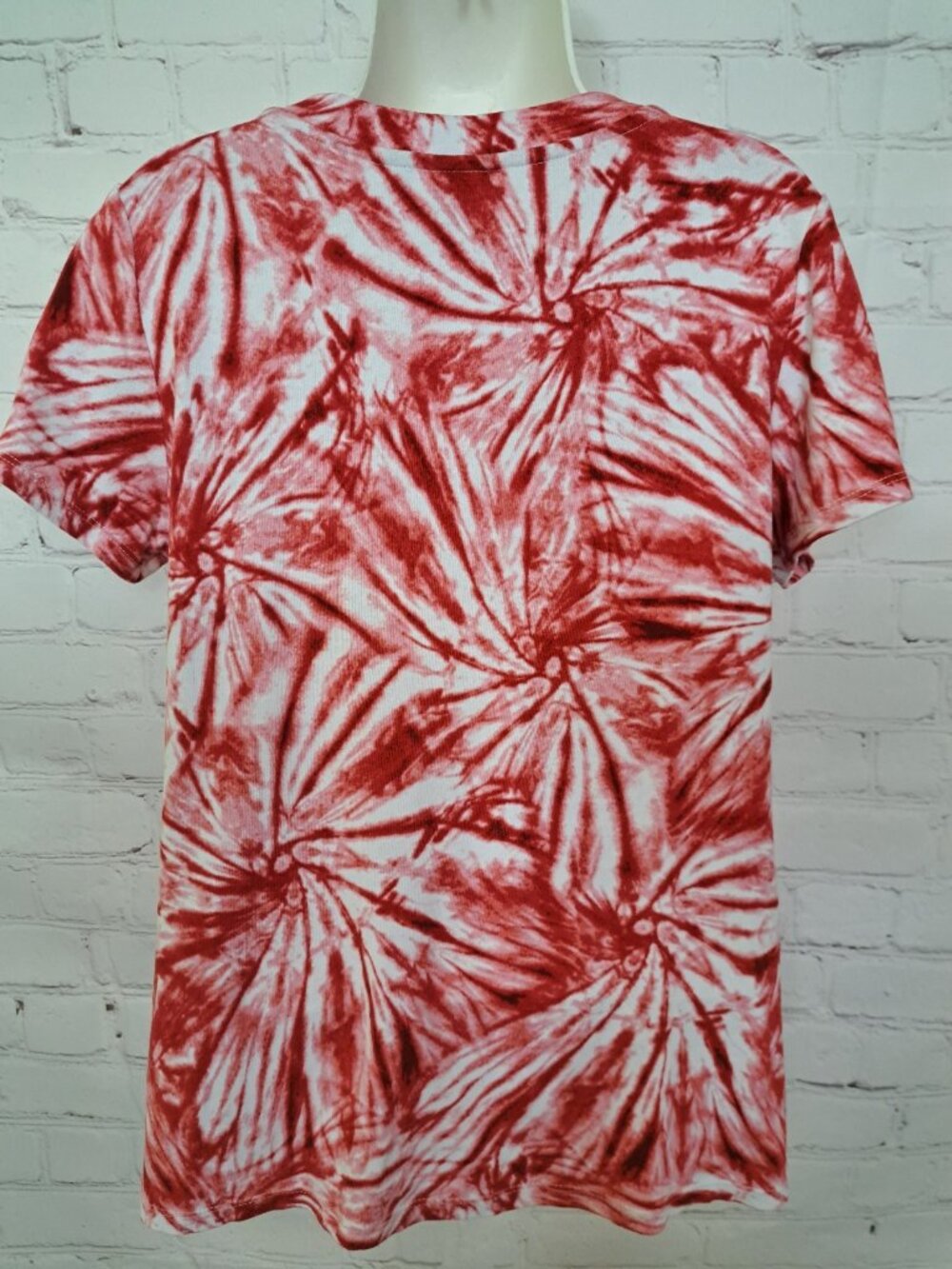 Rafaella 100% Cotton Tie-Dye Print Top Size Medium - Picture 3 of 9